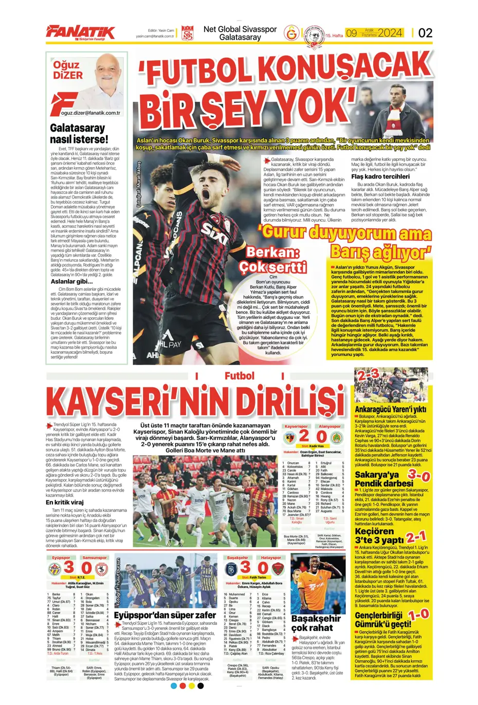 "Hakem katliamı" | Sporun manşetleri - 4 "Hakem katliamı" | Sporun manşetleri - 4