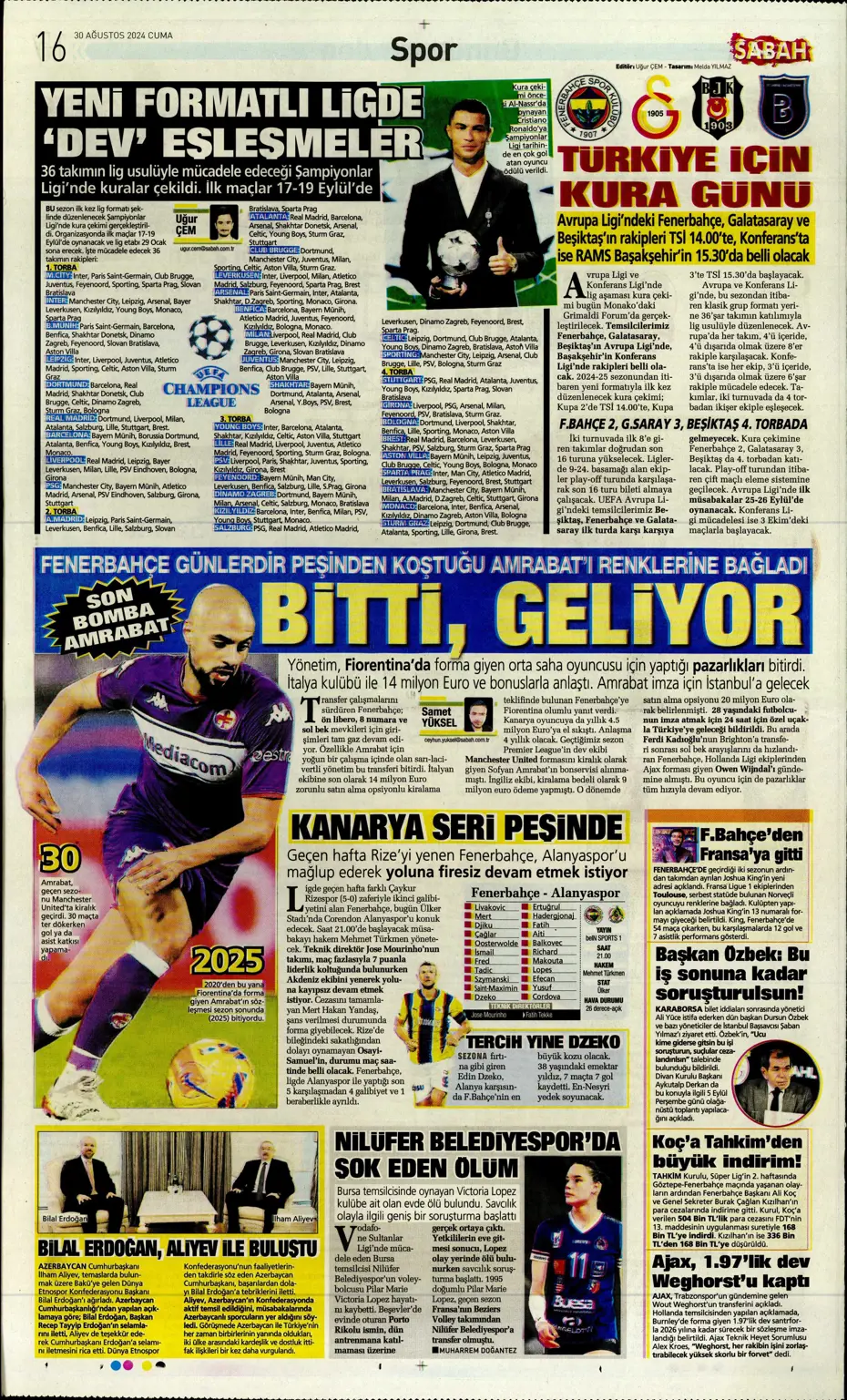 "Galatasaray yönetiminden flaş karar" | Sporun manşetleri (30 Ağustos 2024) - 28 "Galatasaray yönetiminden flaş karar" | Sporun manşetleri (30 Ağustos 2024) - 28