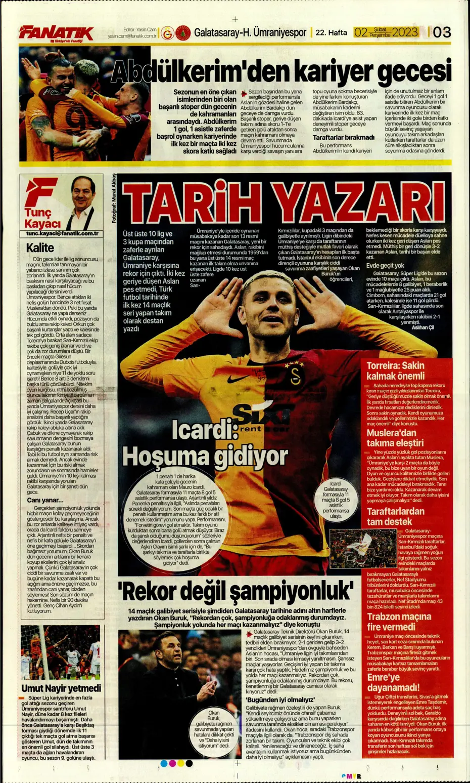 Sporun Manşetleri (2 Şubat 2023) - 10