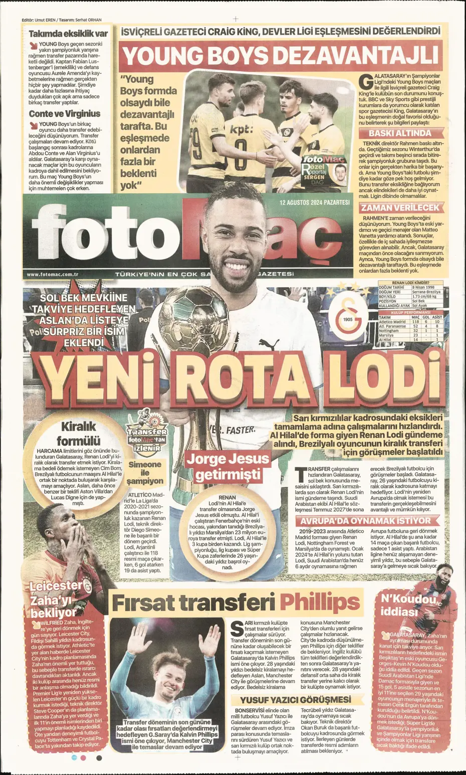 "Fenerbahçe'den 4 isim için İngiltere seferi" | Sporun manşetleri - 16