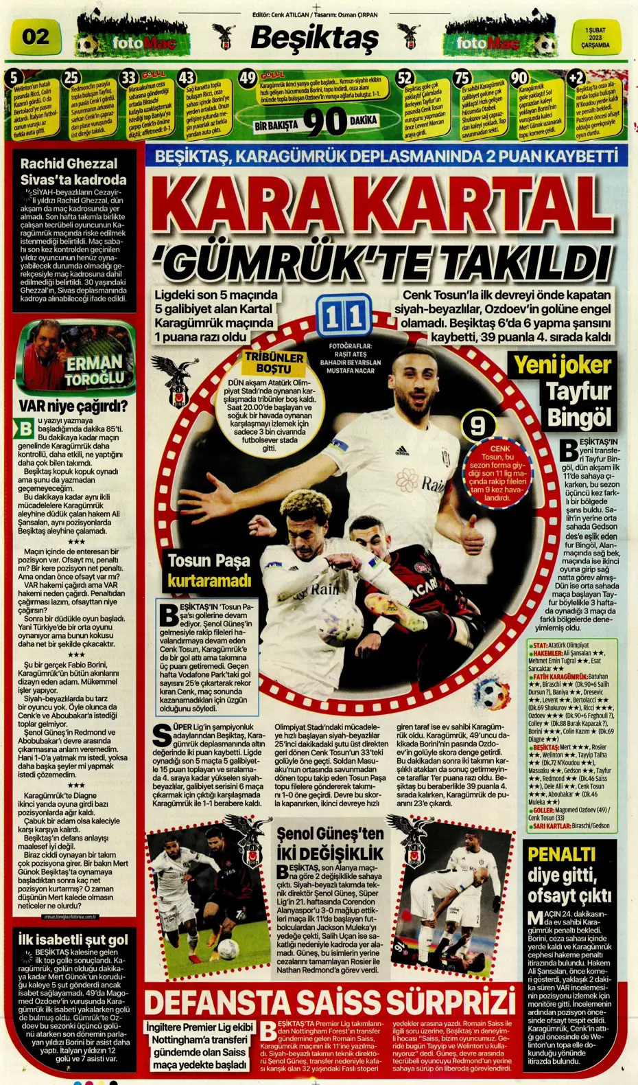 Sporun Manşetleri (1 Şubat 2023) - 12