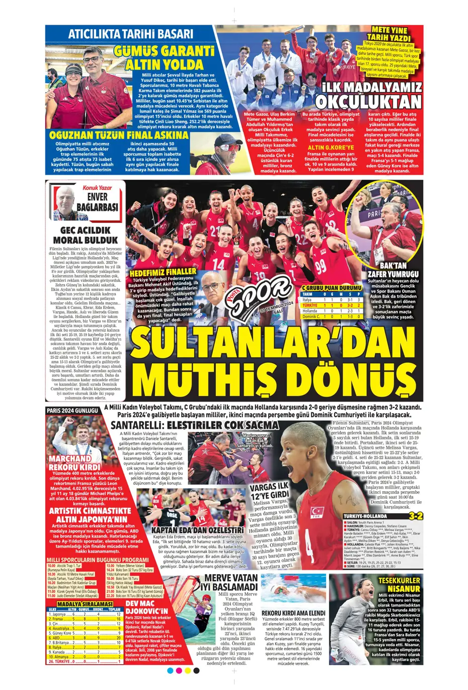 "Mourinho ateşi yaktı" | Sporun manşetleri (30 Temmuz 2024) - 26