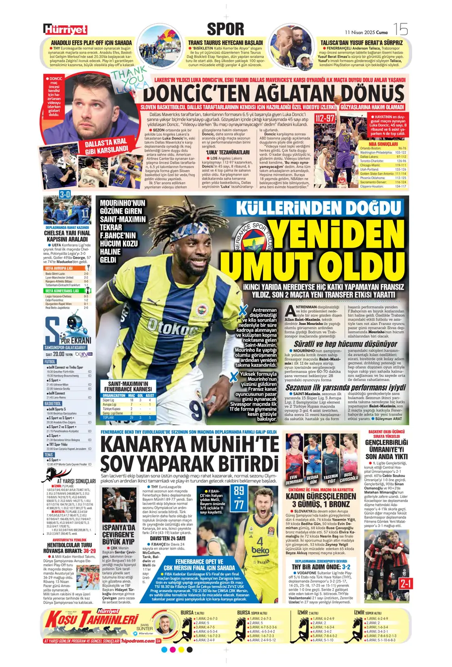 "Real Madrid'den Mourinho hamlesi" | Sporun manşetleri - 19