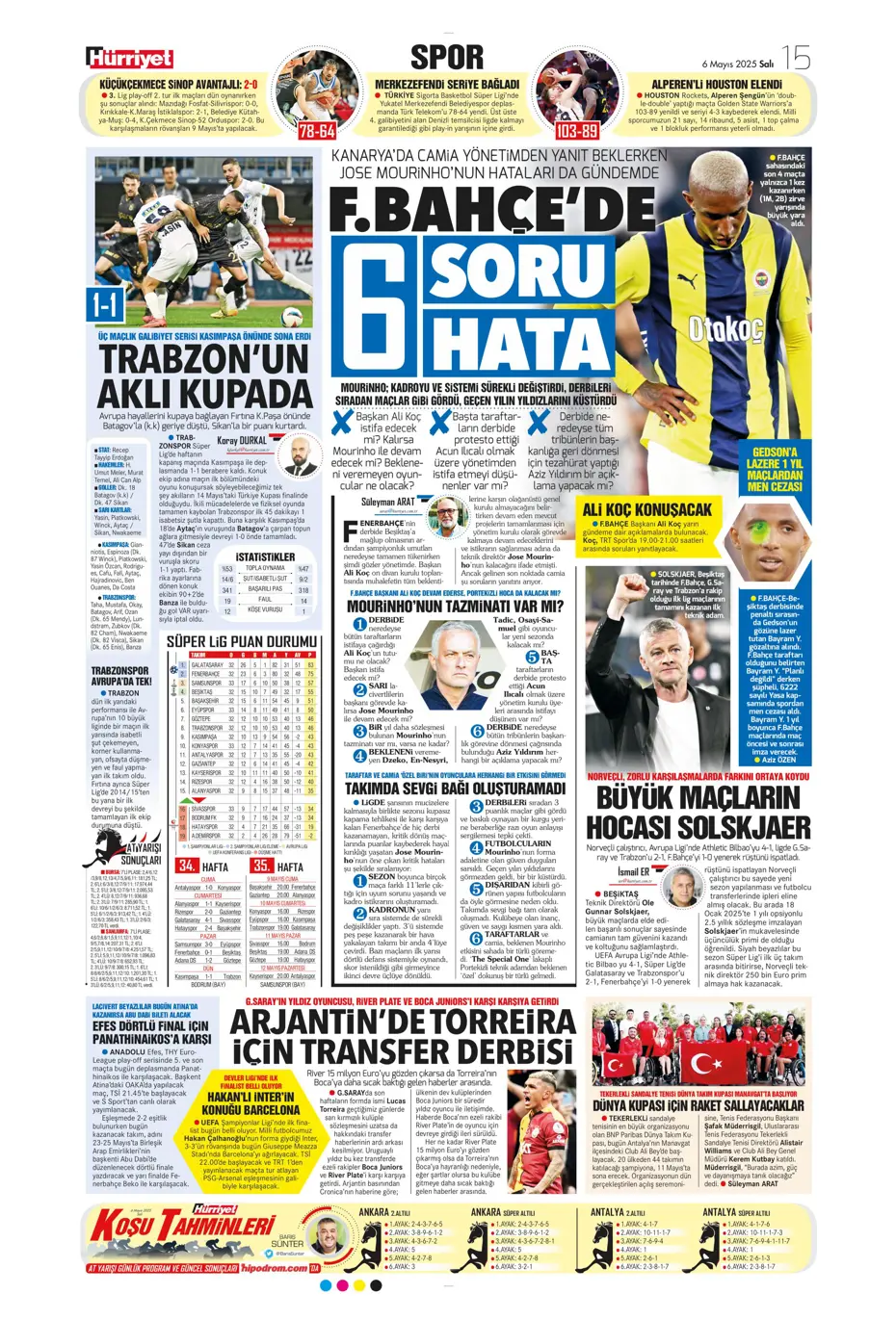 "Galatasaray'da tarihi hazırlık: Yer yerinden oynayacak" | Sporun manşetleri - 11