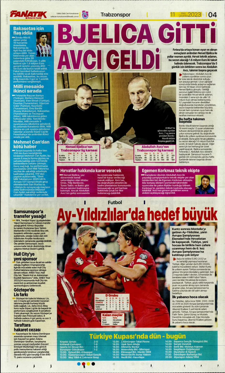 "Sergio Oliveira'ya yol göründü" | Sporun manşetleri (11 Ekim 2023) - 7