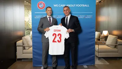 İbrahim Hacıosmanoğlu, Ceferin ile görüştü