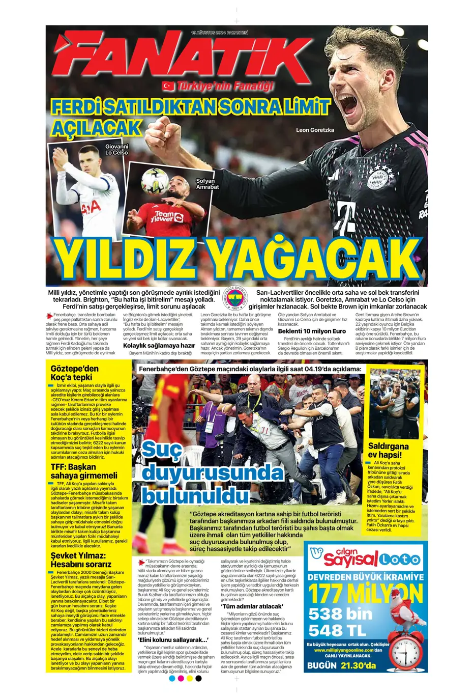 "Ferdi Kadıoğlu sonrası Fenerbahçe'ye yıldız yağacak" | Sporun manşetleri - 7