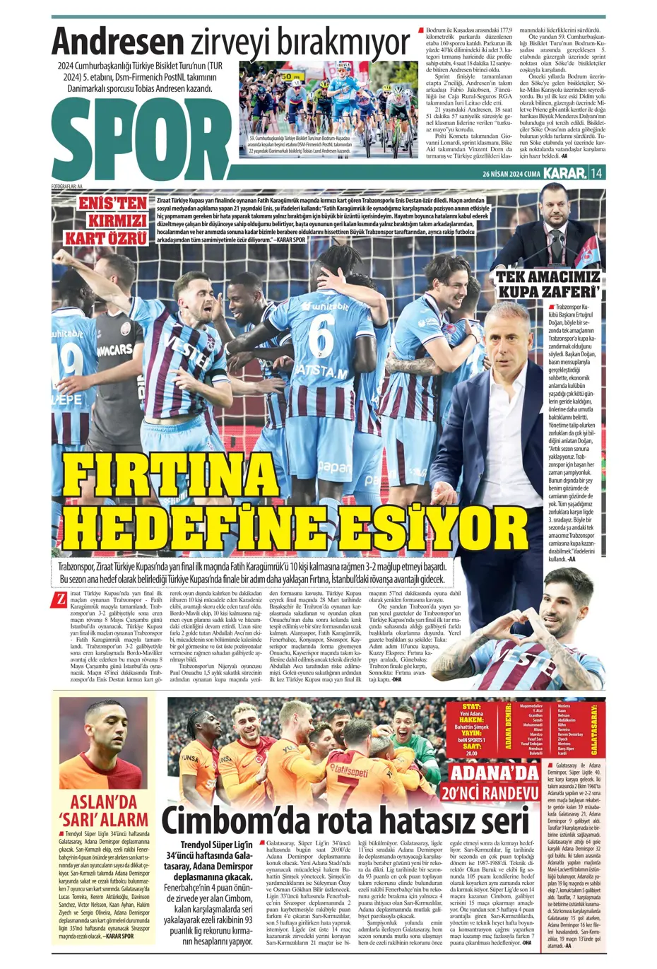 "Osayi Samuel'e 12 milyon euro" | Sporun manşetleri - 22