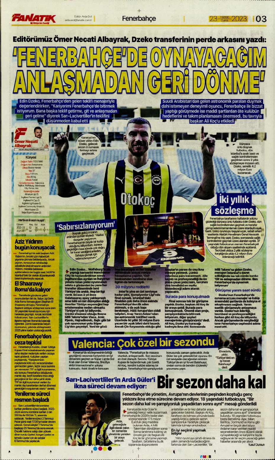 "Cüneyt Çakır ve Abdullah Avcı geliyor" | Sporun manşetleri (23 Haziran 2023) - 2