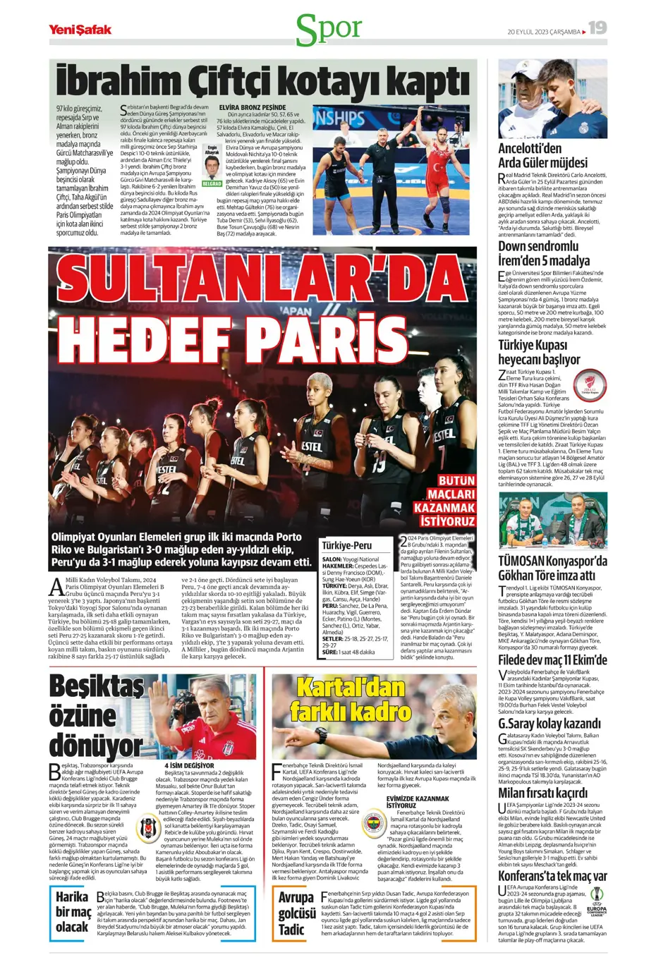 "Aslan devler sahnesinde" | Sporun Manşetleri - 31