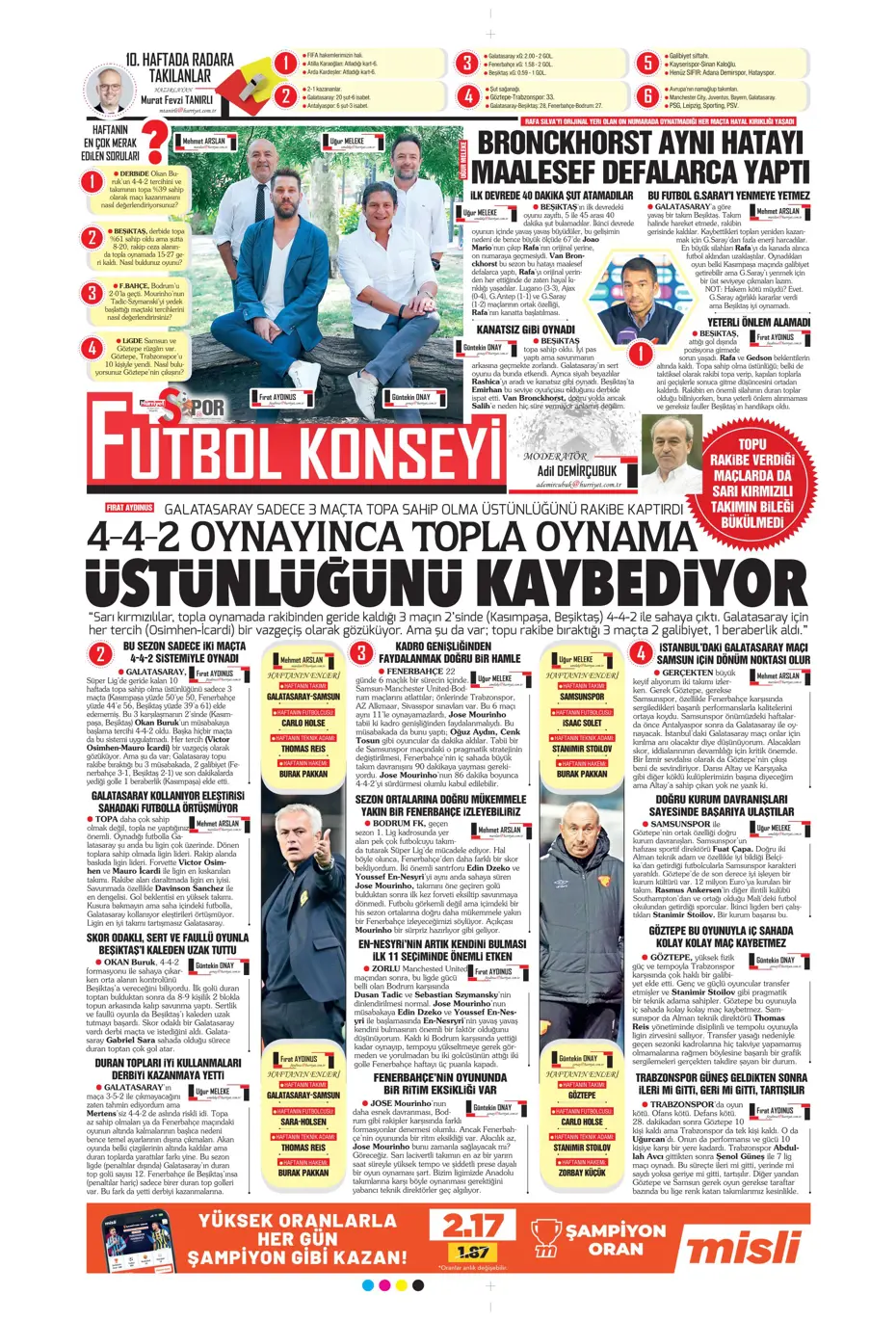 "Anderson Talisca atağı" | Sporun manşetleri - 17