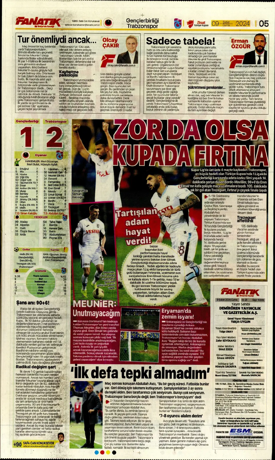 "Icardi &amp; Dzeko'yu geçti" | Sporun manşetleri (9 Şubat 2024) - 5