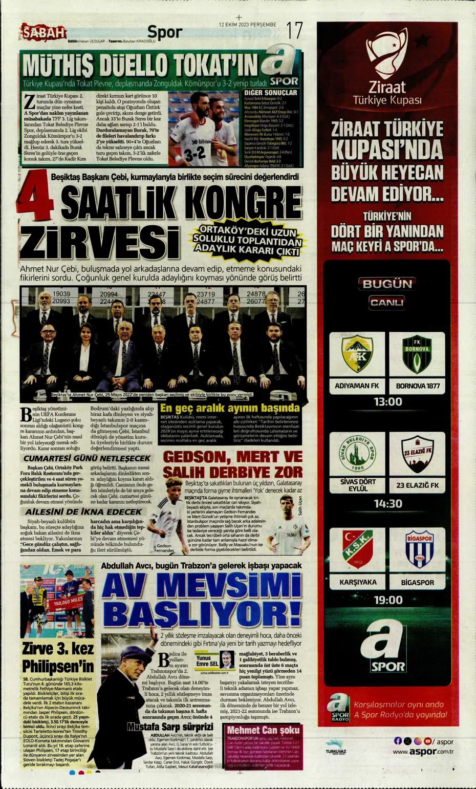 "Amiral gemisi Galatasaray" | Sporun manşetleri (12 Ekim 2023) - 24