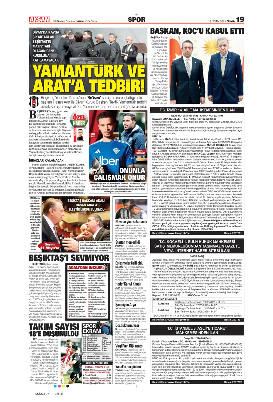 "Fenerbahçe'de sol artık Diouf'un" | Sporun manşetleri - 2