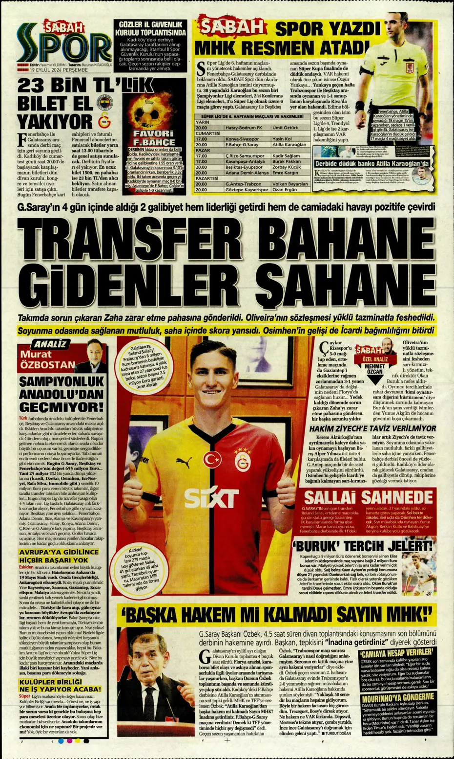 "Jose Mourinho'dan derbiye özel taktik" | Sporun manşetleri - 26