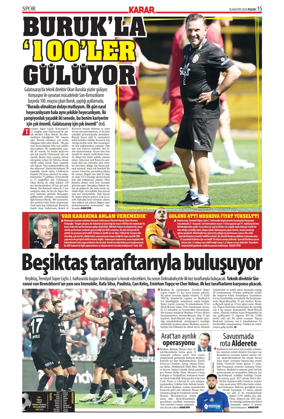 "Aslan'da Ziyech bilmecesi" | Sporun manşetleri (18 Ağustos 2024) - 18 "Aslan'da Ziyech bilmecesi" | Sporun manşetleri (18 Ağustos 2024) - 18