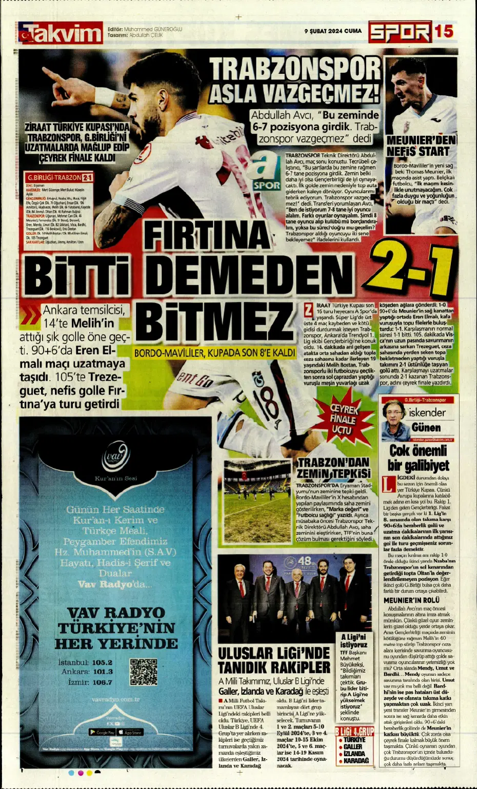 "Icardi &amp; Dzeko'yu geçti" | Sporun manşetleri (9 Şubat 2024) - 25