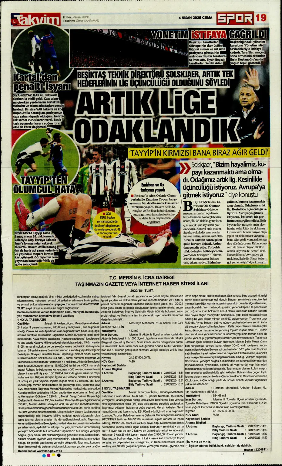 "Derbideki kavgalara ağır fatura" | Sporun manşetleri - 36