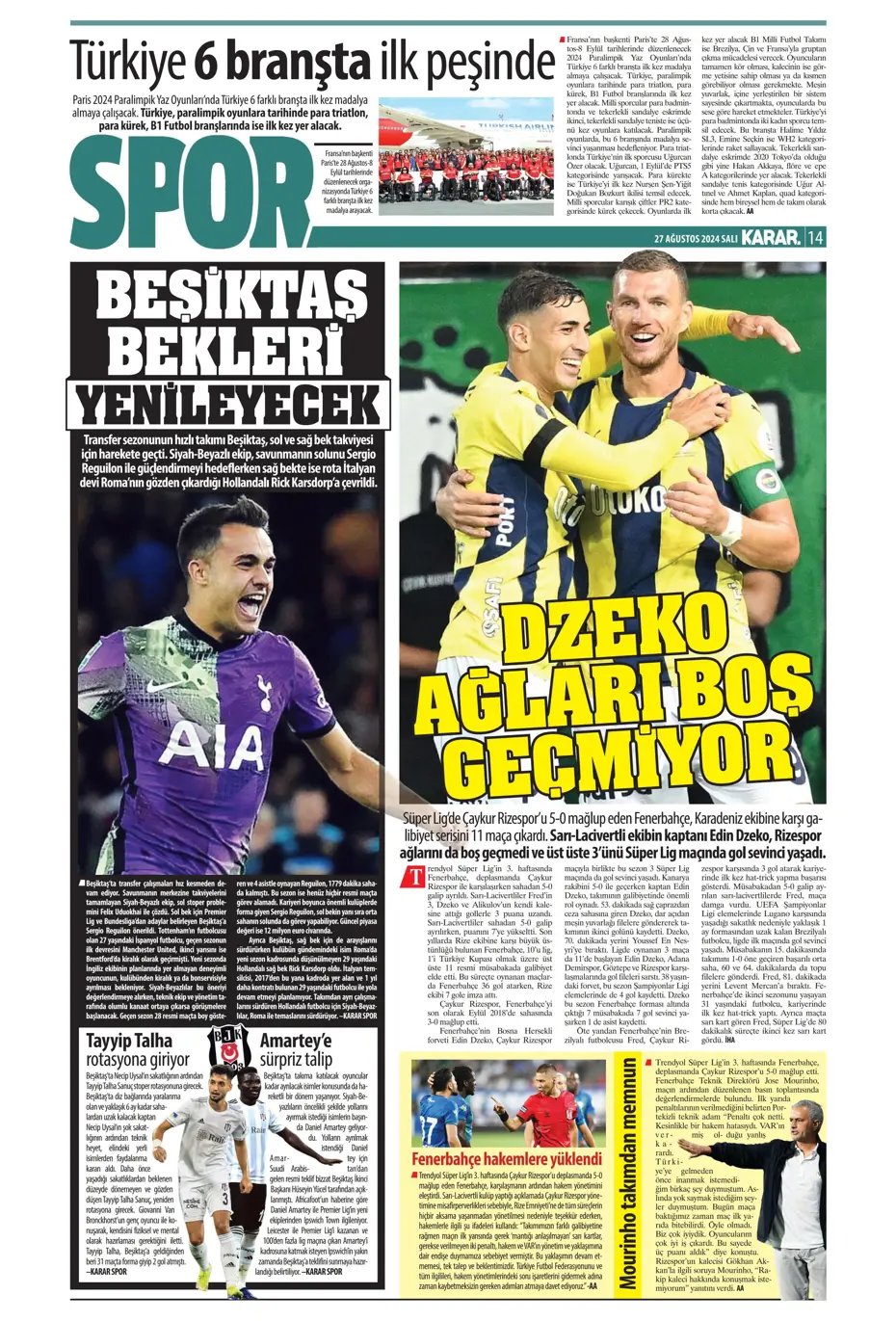 "Şok eden Ferdi Kadıoğlu gerçeği" | Sporun manşetleri - 19 "Şok eden Ferdi Kadıoğlu gerçeği" | Sporun manşetleri - 19
