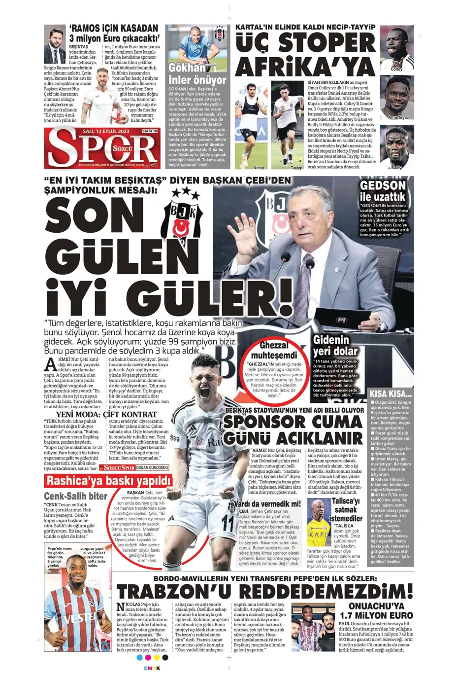 "Kartal'da Lingard sürprizi" | Sporun manşetleri (12 Eylül 2023) - 27