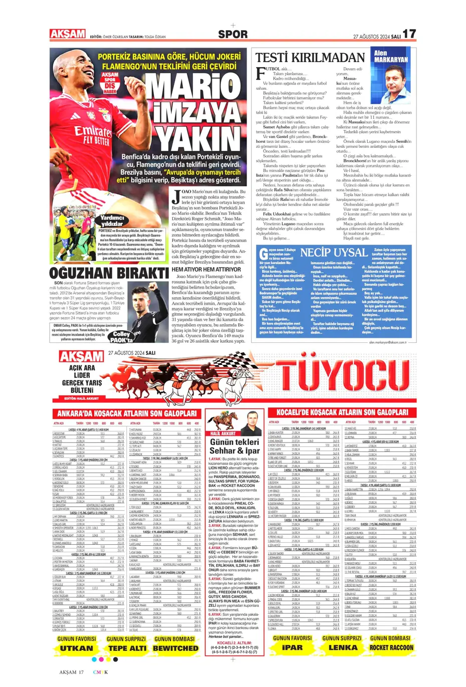 "Şok eden Ferdi Kadıoğlu gerçeği" | Sporun manşetleri - 1 "Şok eden Ferdi Kadıoğlu gerçeği" | Sporun manşetleri - 1