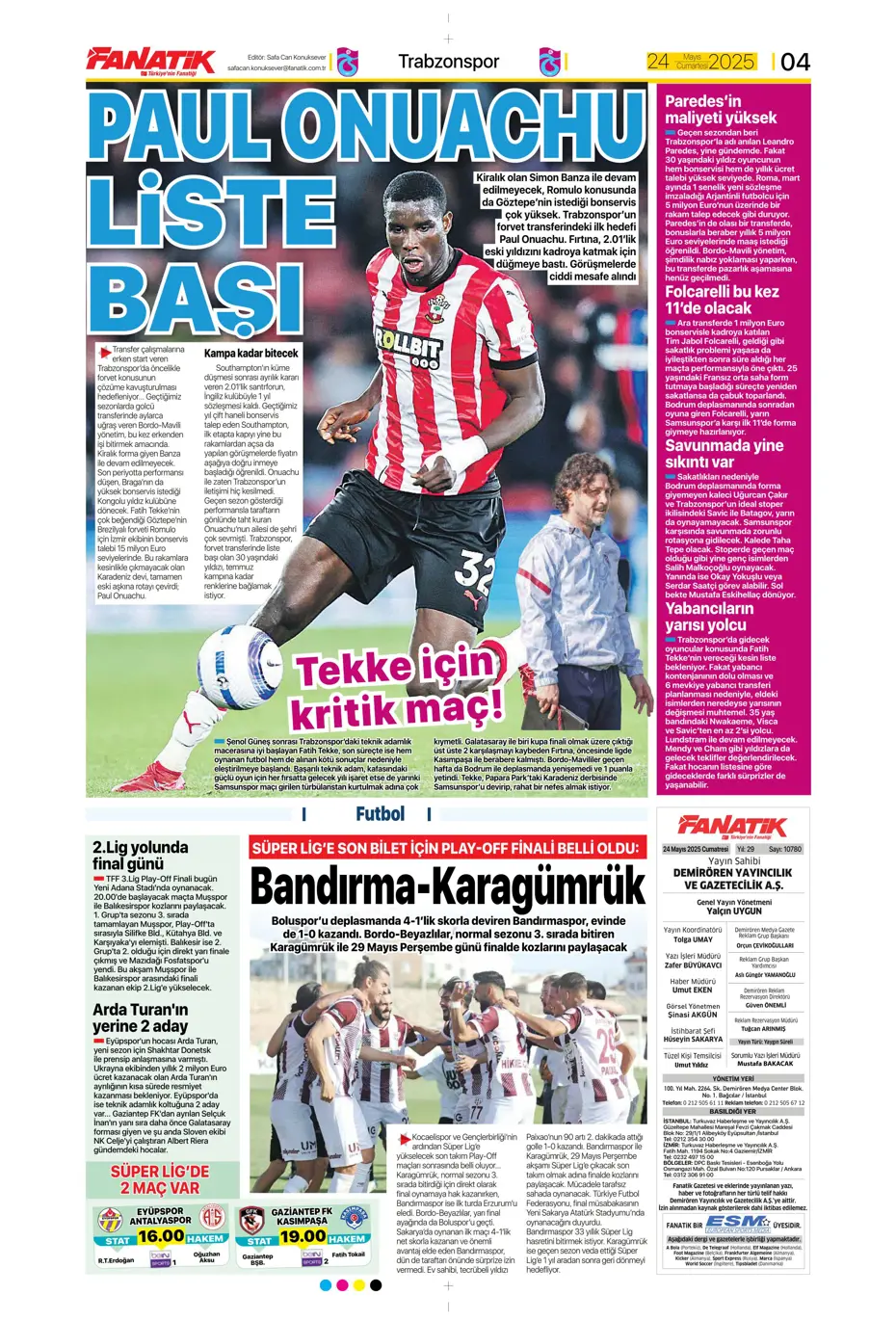 "Final-Four'da Fenerbahçe destanı" | Sporun manşetleri - 10