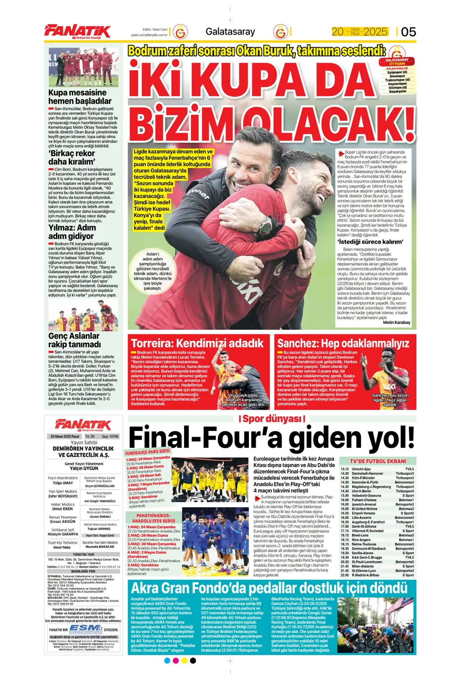 "Oğuz Aydın için geldiler" | Sporun manşetleri - 7