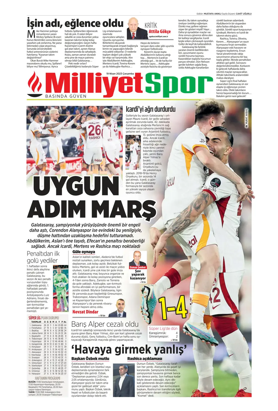 "Galatasaray'ın şov gecesi" | Sporun Manşetleri - 25