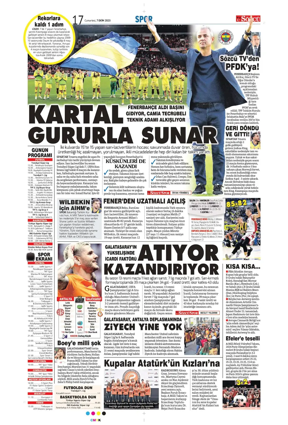 "Şok eden Nelsson iddiası" | Sporun manşetleri (7 Ekim 2023) - 29 "Şok eden Nelsson iddiası" | Sporun manşetleri (7 Ekim 2023) - 29