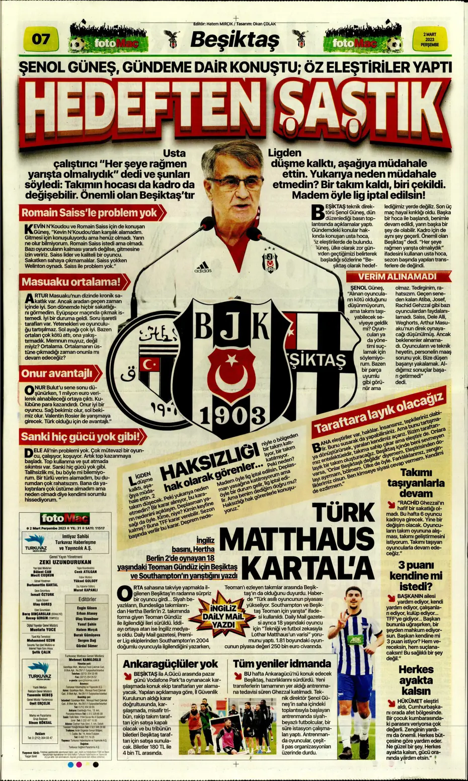 "Moura'da heyecanlı bekleyiş" | Sporun Manşetleri - 15