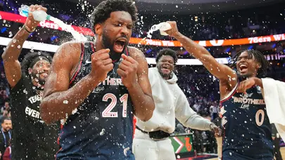 İZLE | Joel Embiid'in rekor şaşkınlığı: "Wilt bunu başaramadı mı?"