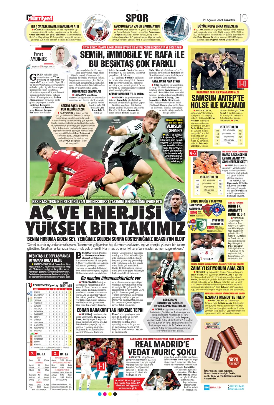 "Ferdi Kadıoğlu sonrası Fenerbahçe'ye yıldız yağacak" | Sporun manşetleri - 30