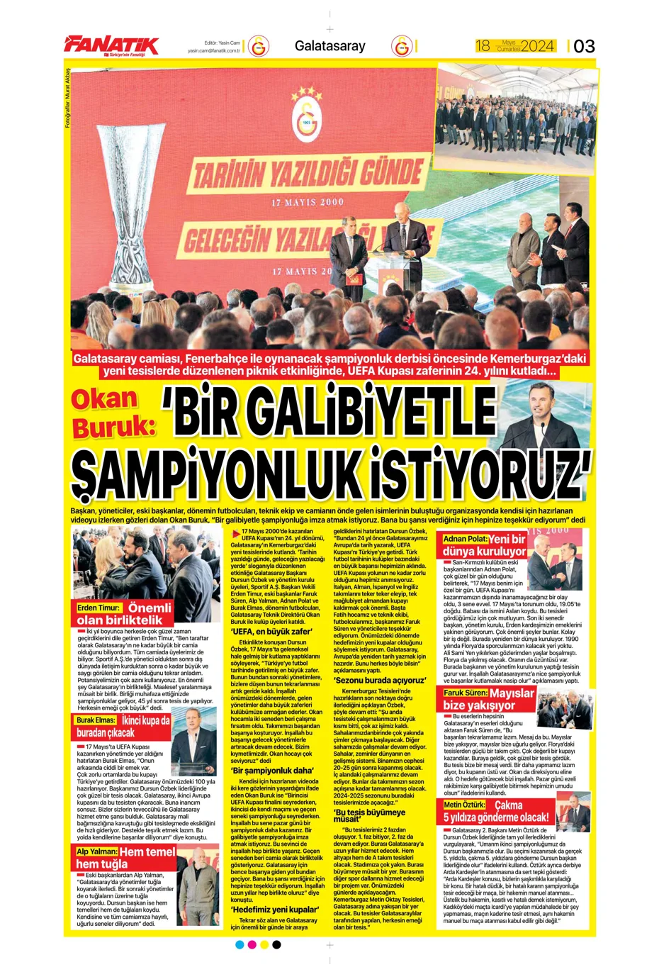 "Süper Lig'de cumartesi ateşi" | Sporun Manşetleri - 1 "Süper Lig'de cumartesi ateşi" | Sporun Manşetleri - 1
