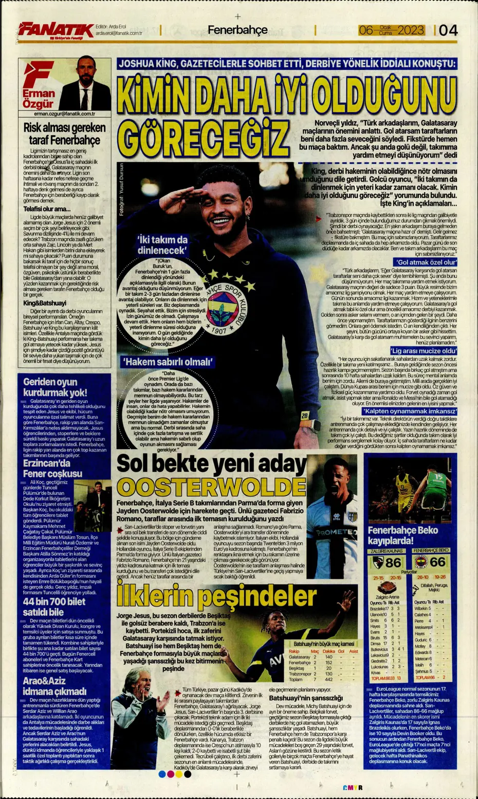 Sporun Manşetleri (6 Ocak 2023) - 7