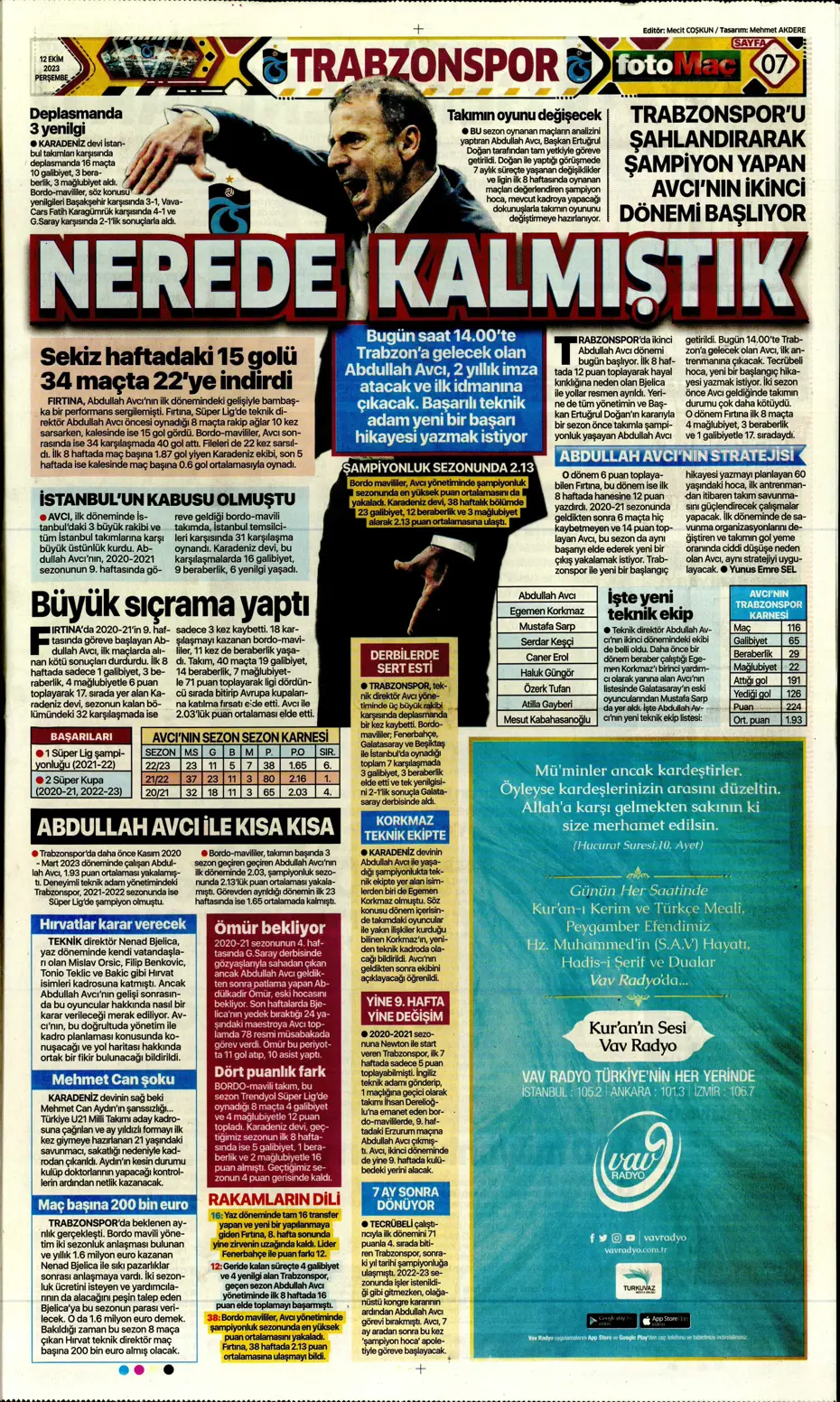 "Amiral gemisi Galatasaray" | Sporun manşetleri (12 Ekim 2023) - 17