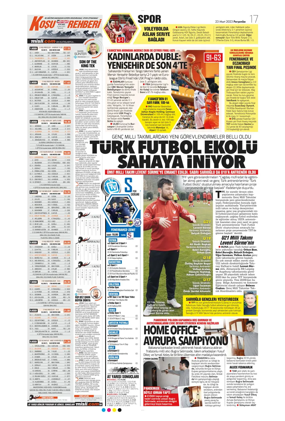 "Jesus'un derbi motivasyonu" - Gazete manşetleri (23 Mart 2023) - 17