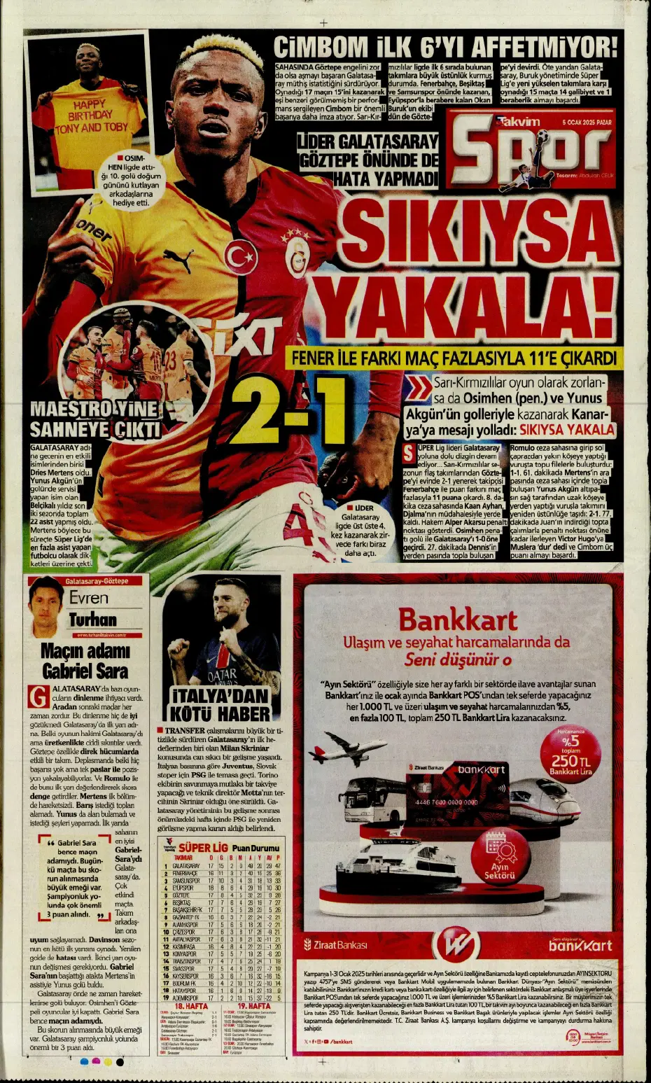 "31 milyon euroluk stoper Fenerbahçe'ye" | Sporun manşetleri - 26