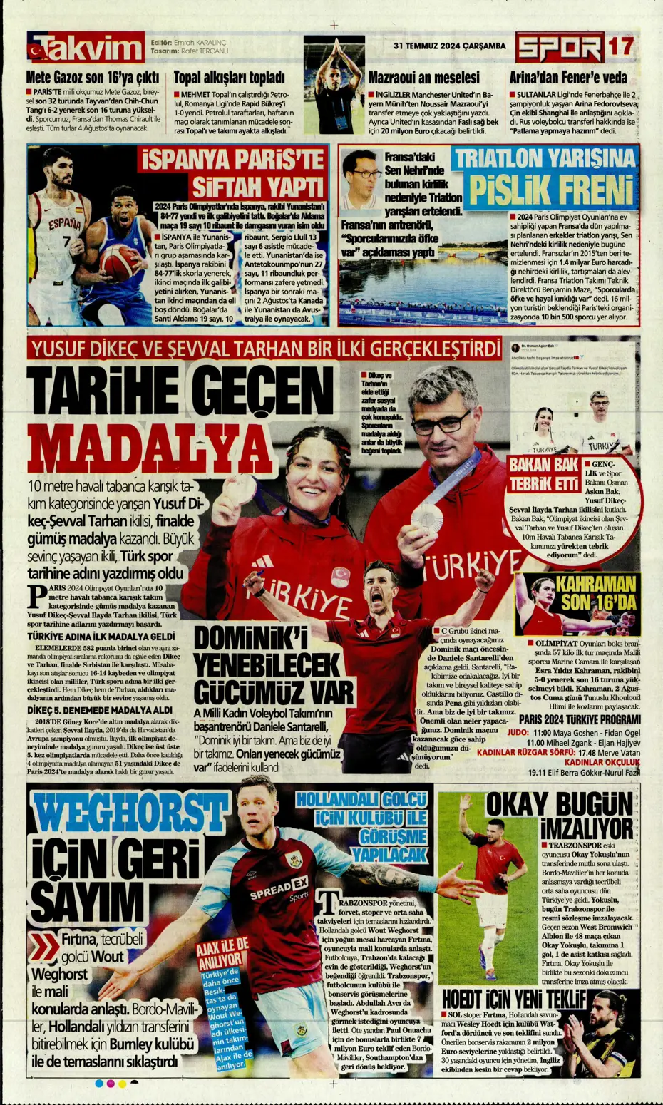 "Galatasaray'da orta sahada kriz var" | Sporun manşetleri - 29