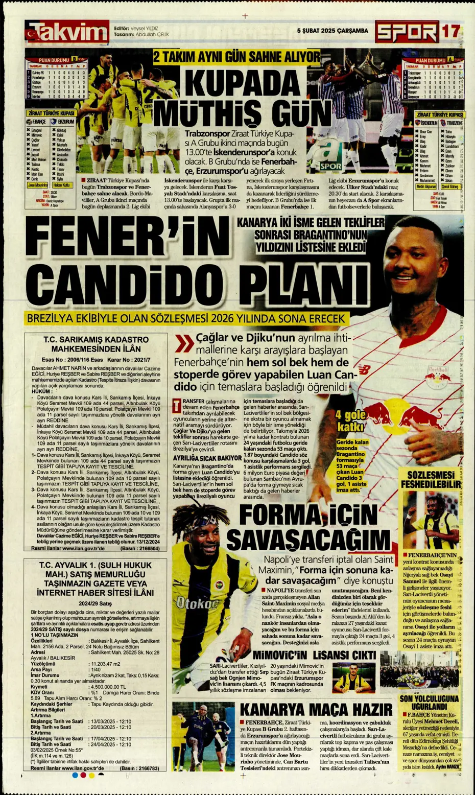 "Ekvador'un yeni yeteneği Fenerbahçe'ye" | Sporun manşetleri - 27