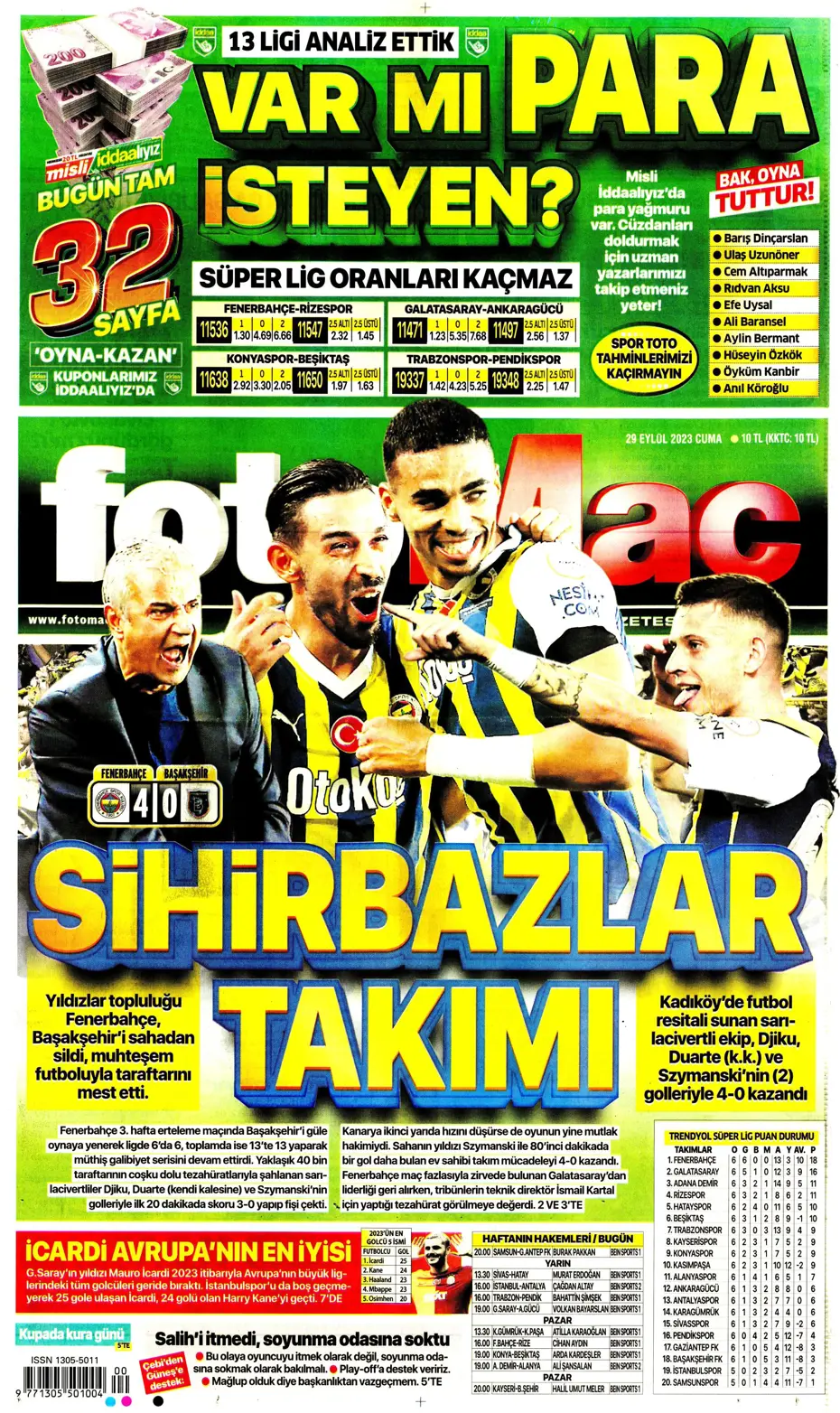 "Fenerbahçe gollerle coştu" | Sporun Manşetleri - 12 "Fenerbahçe gollerle coştu" | Sporun Manşetleri - 12