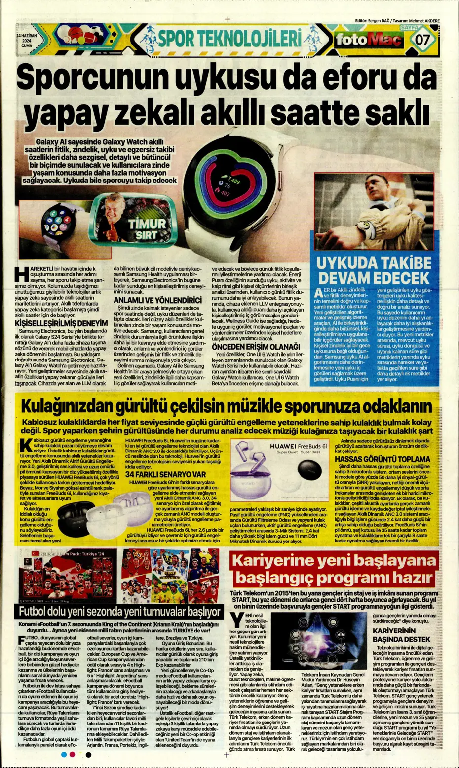 "A Milli Takım'da İrfan Can şoku" | Sporun manşetleri (14 Haziran 2024) - 16 "A Milli Takım'da İrfan Can şoku" | Sporun manşetleri (14 Haziran 2024) - 16