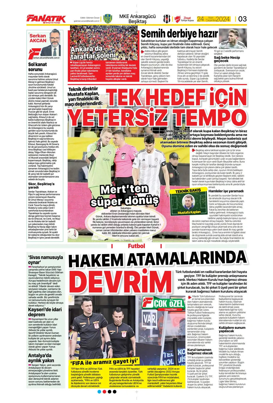 "Yeni Sacha Boey İtalya'dan" | Sporun manşetleri - 3