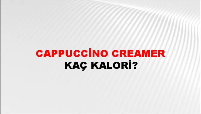 Cappuccino Creamer