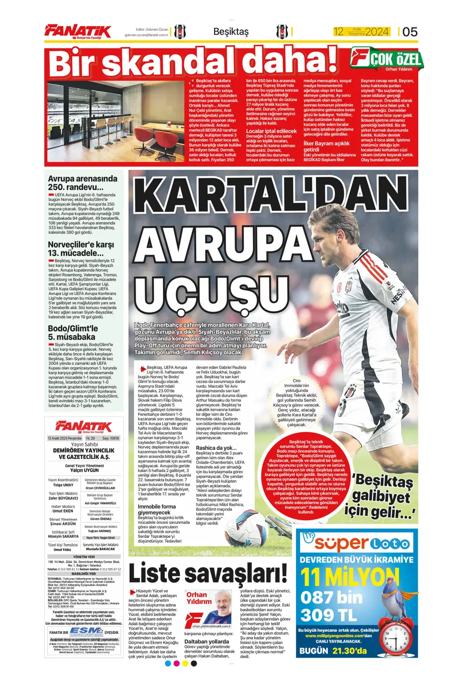 "Fenerbahçe'ye boğa darbesi" | Sporun manşetleri - 5