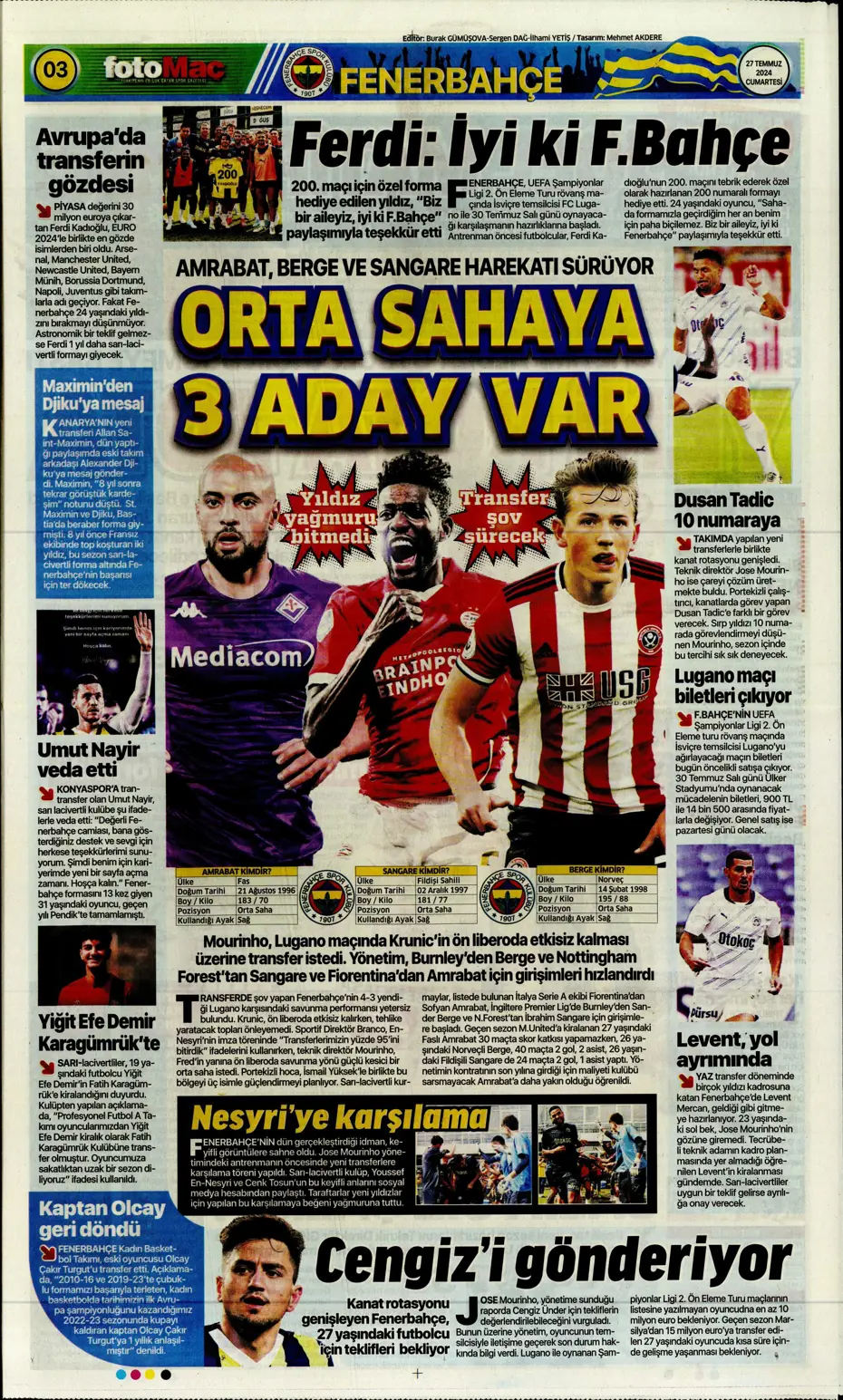 "Rodrigo Becao'ya Lyon kancası" | Sporun manşetleri - 10