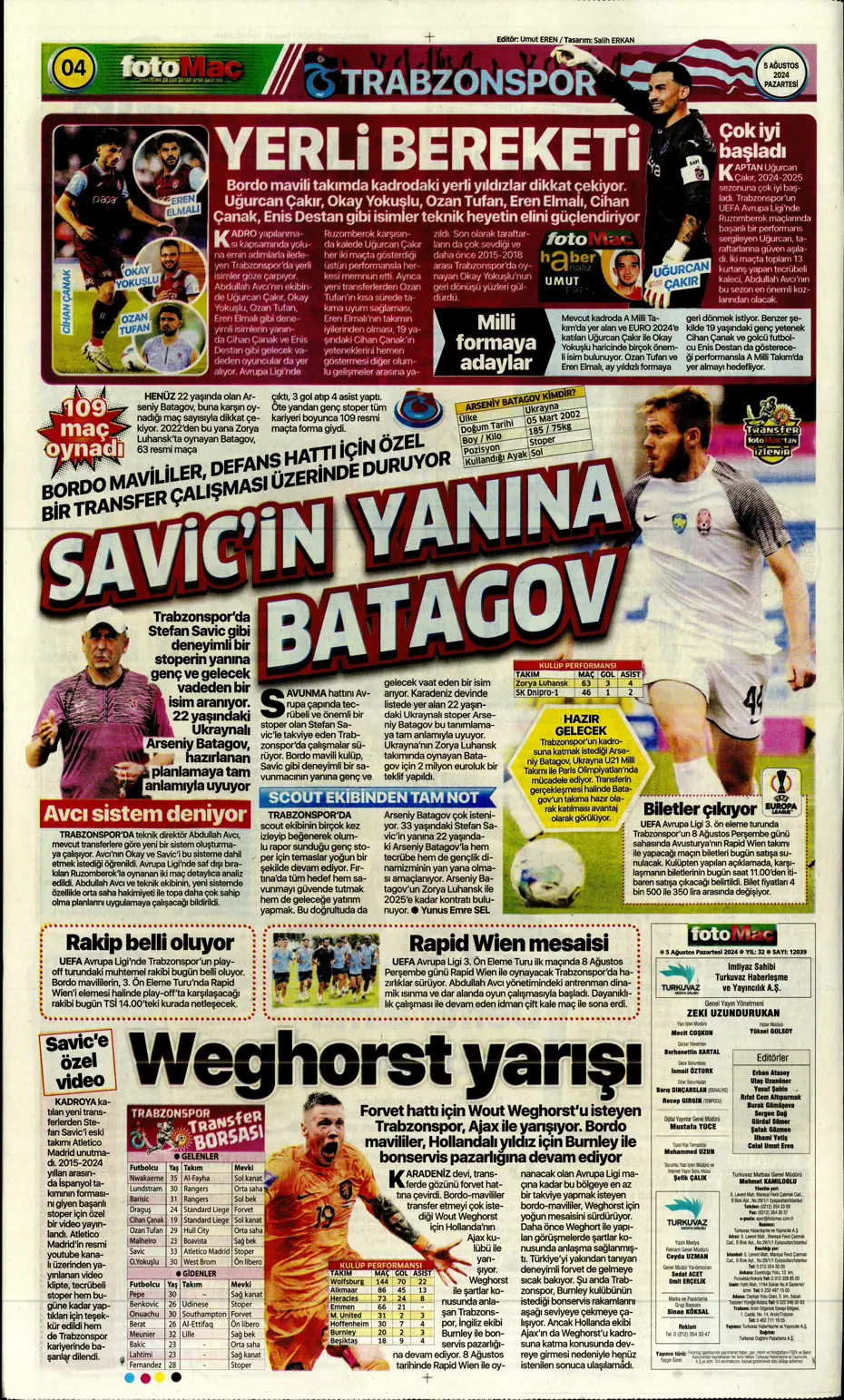 "Galatasaray'da sıradaki transfer Szmodics" | Sporun manşetleri - 15 "Galatasaray'da sıradaki transfer Szmodics" | Sporun manşetleri - 15
