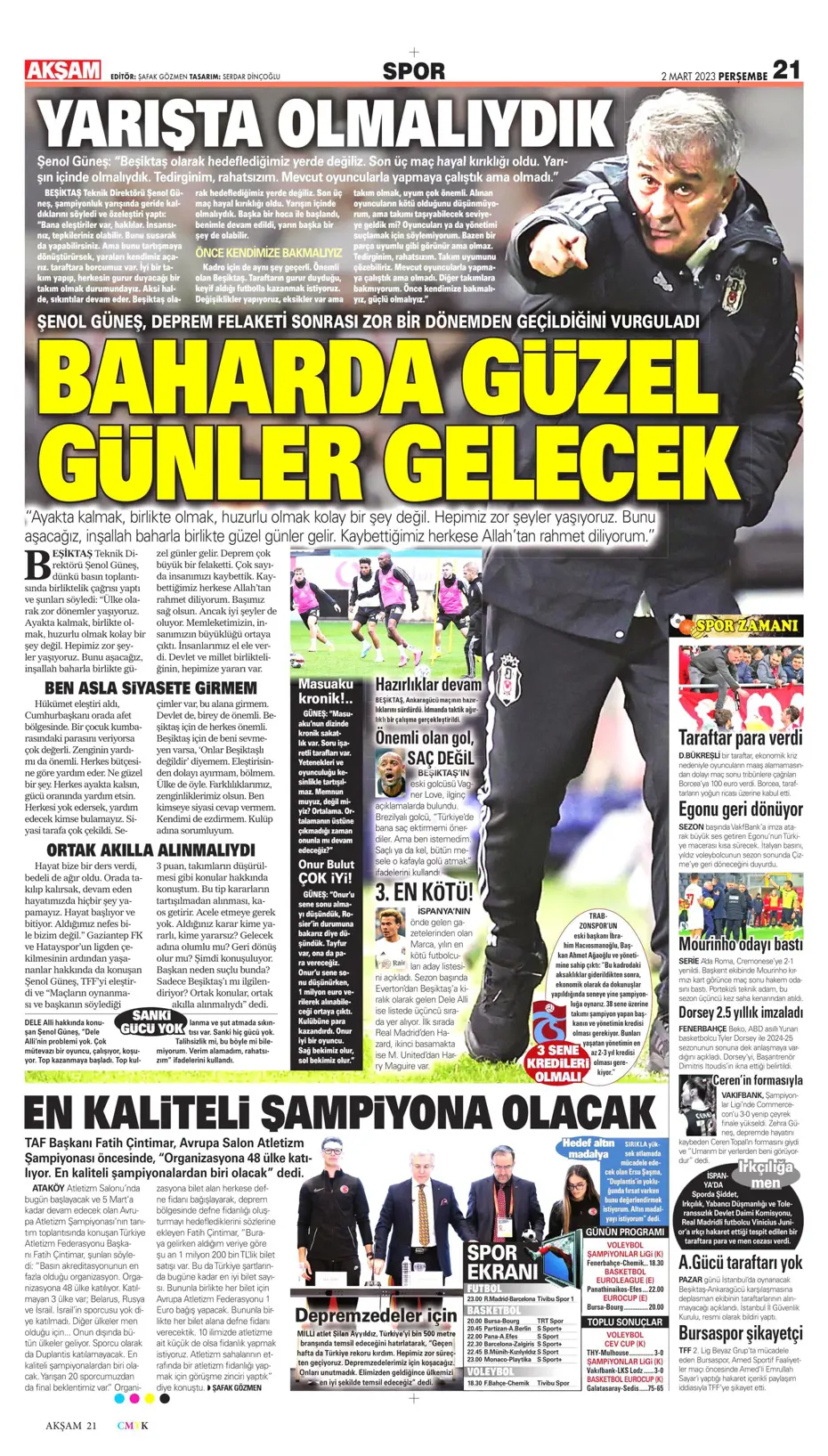 "Moura'da heyecanlı bekleyiş" | Sporun Manşetleri - 4