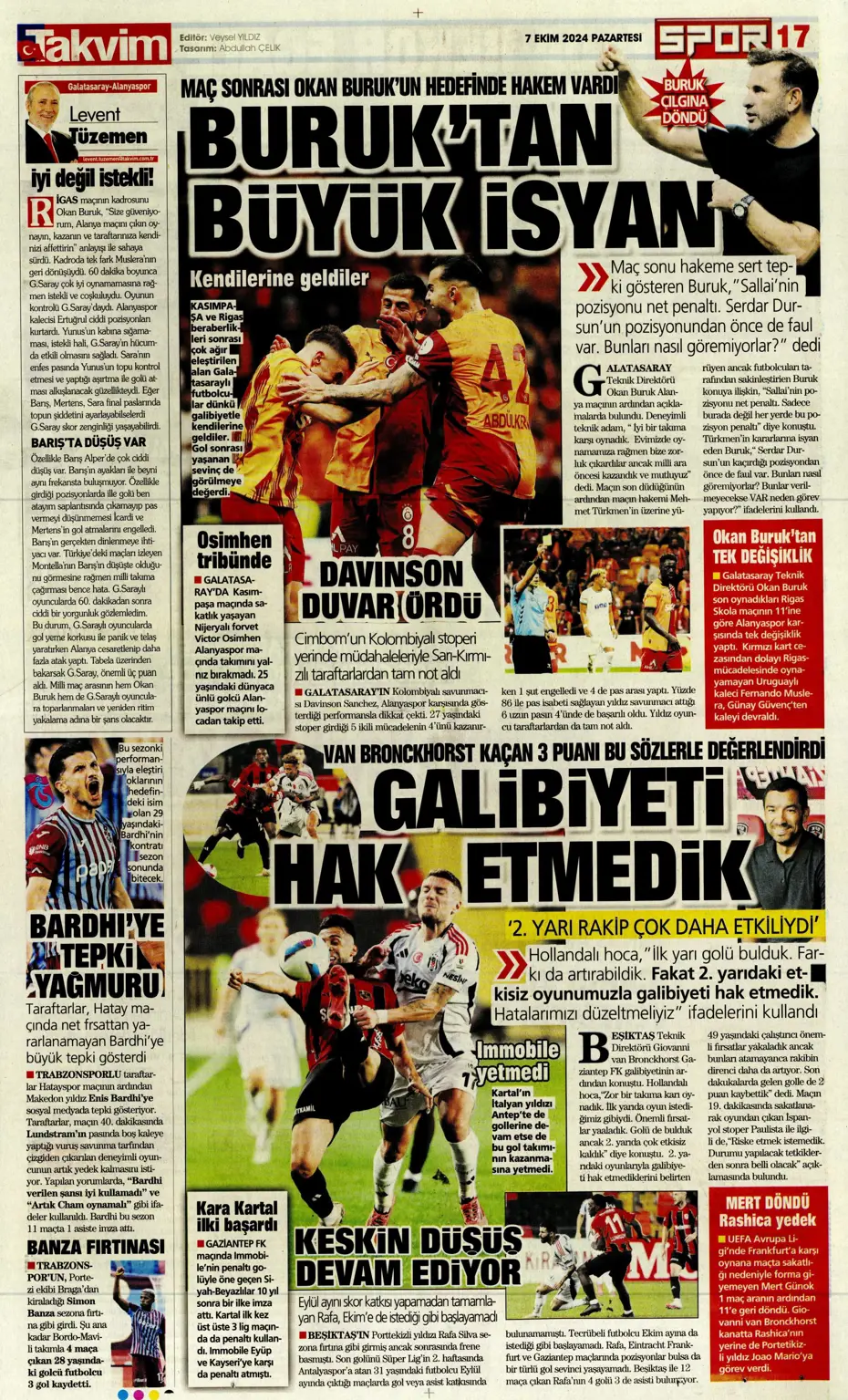 "Mourinho'dan Samsunspor'a yeni sistem" | Sporun manşetleri - 38