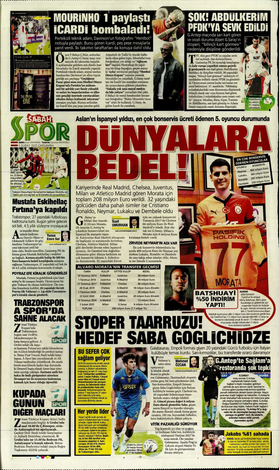 "Ekvador'un yeni yeteneği Fenerbahçe'ye" | Sporun manşetleri - 21