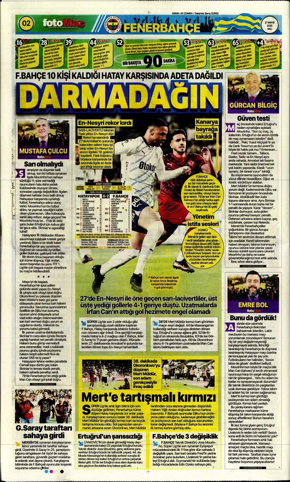 "Fenerbahçe'ye tarihi şok" | Sporun manşetleri - 8